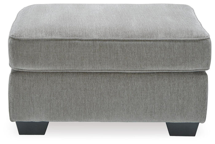 Rylo Oversized Accent Ottoman in Alloy