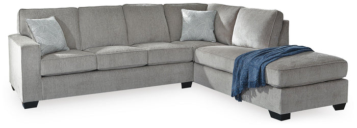 Rylo 2-Piece Sectional with Chaise in Alloy