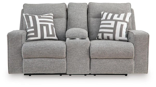 Biscoe Power Reclining Loveseat with Console