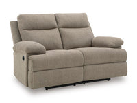 Verrin Reclining Loveseat in Mocha