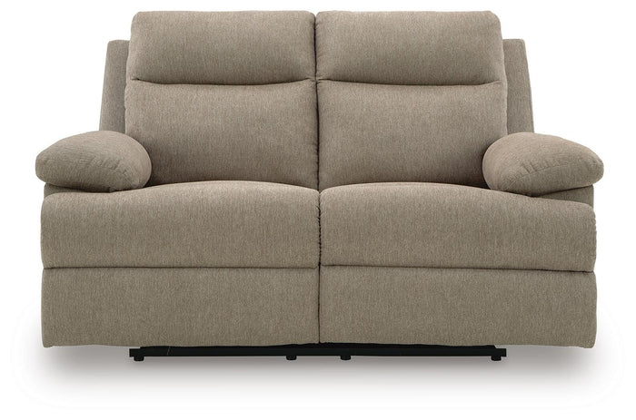 Verrin Reclining Loveseat in Mocha