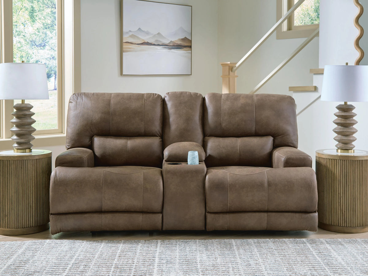 Cobden Bay Power Reclining Loveseat with Console