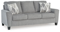 Wrenley Sofa with Loveseat and Chair and Ottoman
