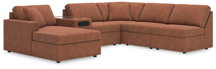 Marlow 6-Piece Sectional with Chaise in Spice II