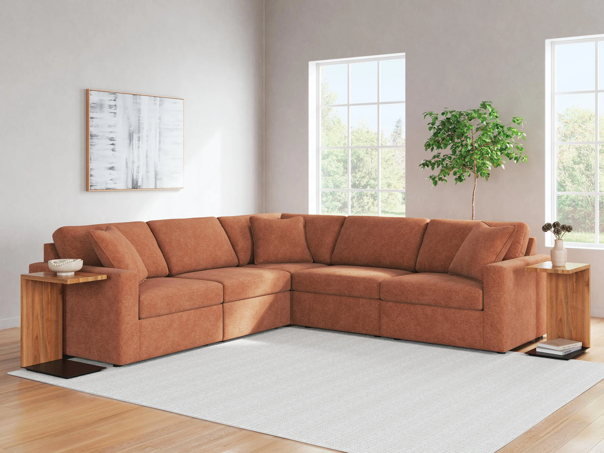 Marlow 5-Piece Sectional in Spice III