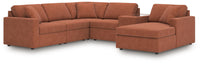 Marlow 6-Piece Sectional with Chaise in Spice VI