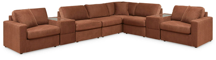 Marlow 8-Piece Sectional in Spice