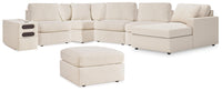 Marlow 6-Piece Sectional with Chaise and Ottoman in Oyster Default