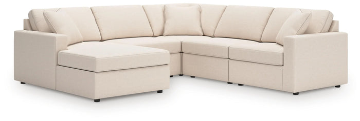 Marlow 5-Piece Sectional with Chaise in Oyster
