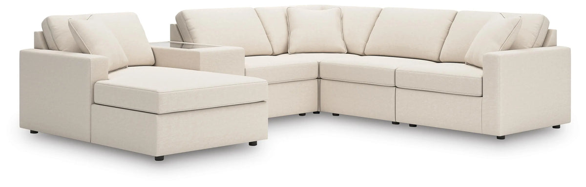 Marlow 6-Piece Sectional with Chaise in Oyster