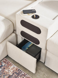 Marlow 6-Piece Sectional with Chaise and Ottoman in Oyster Default