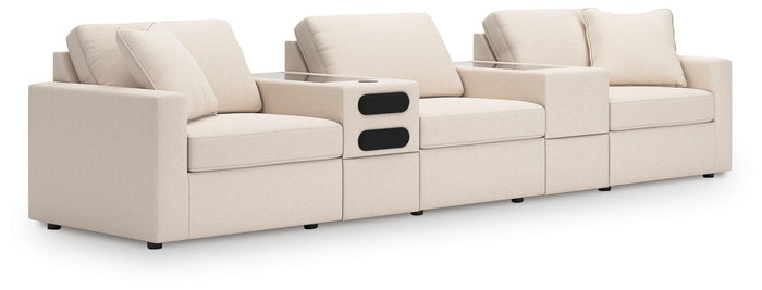 Marlow 5-Piece Sectional with Audio System in Oyster