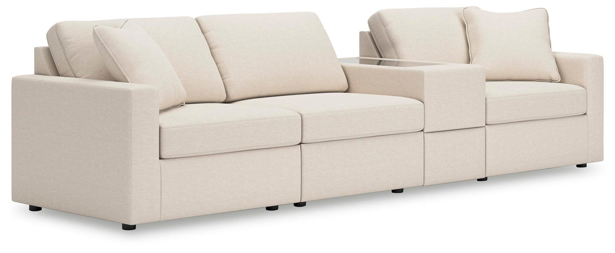 Marlow 4-Piece Sectional in Oyster Performance Fabric III