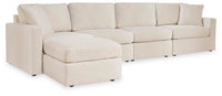 Marlow 4-Piece Sectional and Ottoman in Oyster