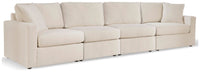 Marlow 4-Piece Sectional and Ottoman in Oyster