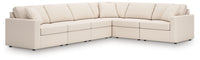 Marlow 6-Piece Sectional in Oyster Performance Fabric VI