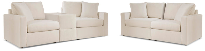 Marlow 3-Piece Sectional Sofa and 2-Piece Sectional Loveseat in Oyster II