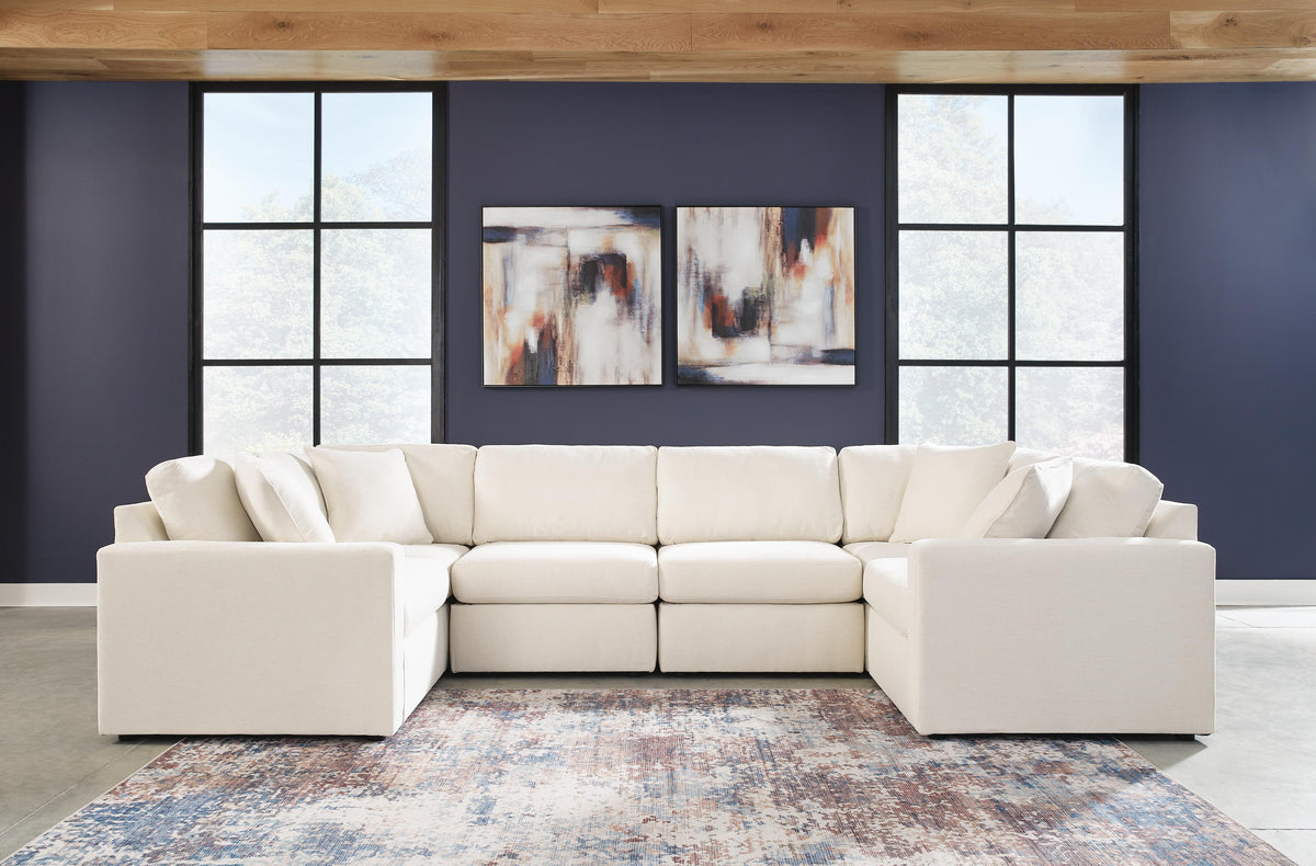 Marlow 6-Piece Sectional in Oyster Performance Fabric II
