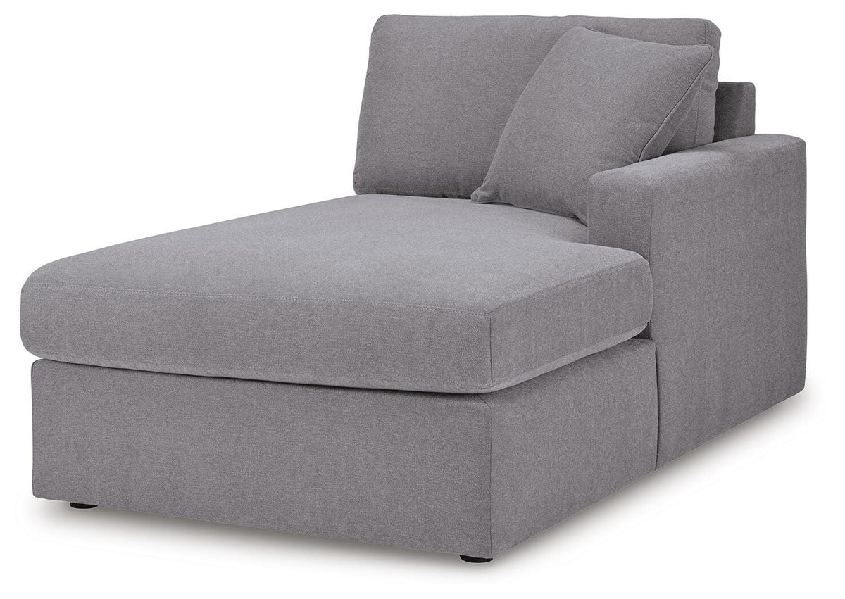 Marlow 5 Piece Sectional with Audio Console in Granite