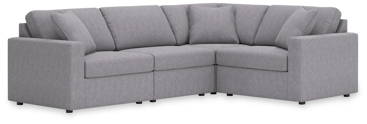 Marlow 4-Piece Sectional in Granite Default