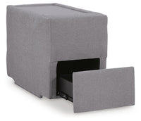 Marlow 4-Piece Sectional and Ottoman in Granite