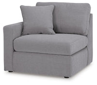 Marlow 5-Piece Sectional and Ottoman in Granite