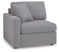 Marlow 5-Piece Sectional and Ottoman in Granite