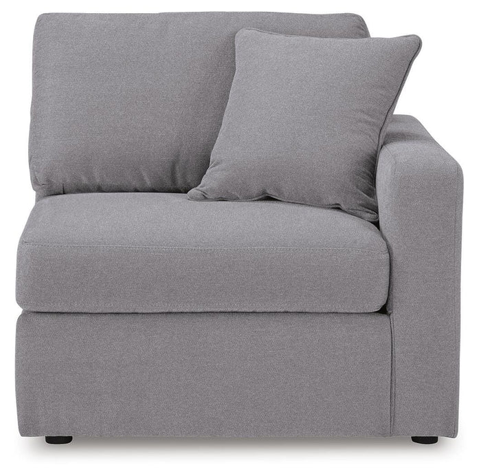 Marlow 6-Piece Sectional and Ottoman in Granite