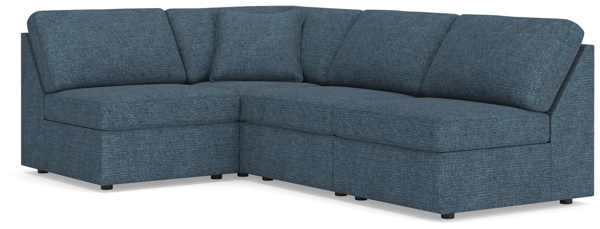Marlow 4-Piece Sectional in Ink Performance Fabric IV
