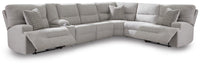 Vantry 7-Piece Power Sectional Reclining Sofa with Storage Console