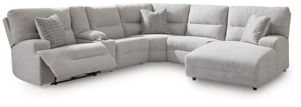 Acklen Place 6-Piece Power Reclining Sectional with Chaise