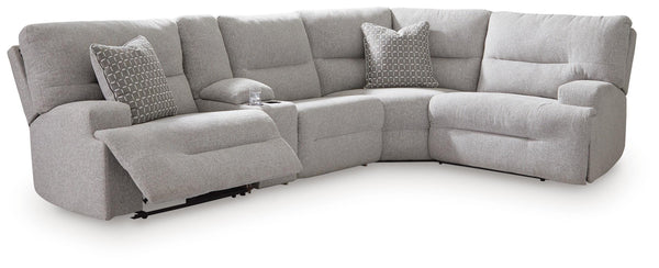 Acklen Place 5-Piece Power Reclining Sectional with Storage Console