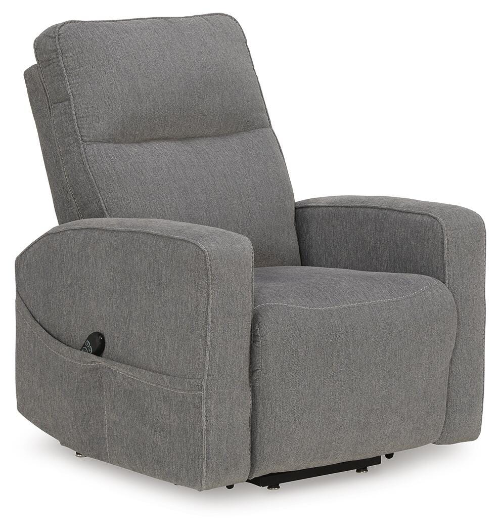 Renzo Power Lift Recliner in Gray