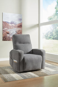 Renzo Power Lift Recliner in Gray