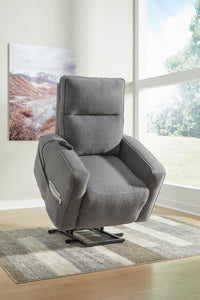 Renzo Power Lift Recliner in Gray