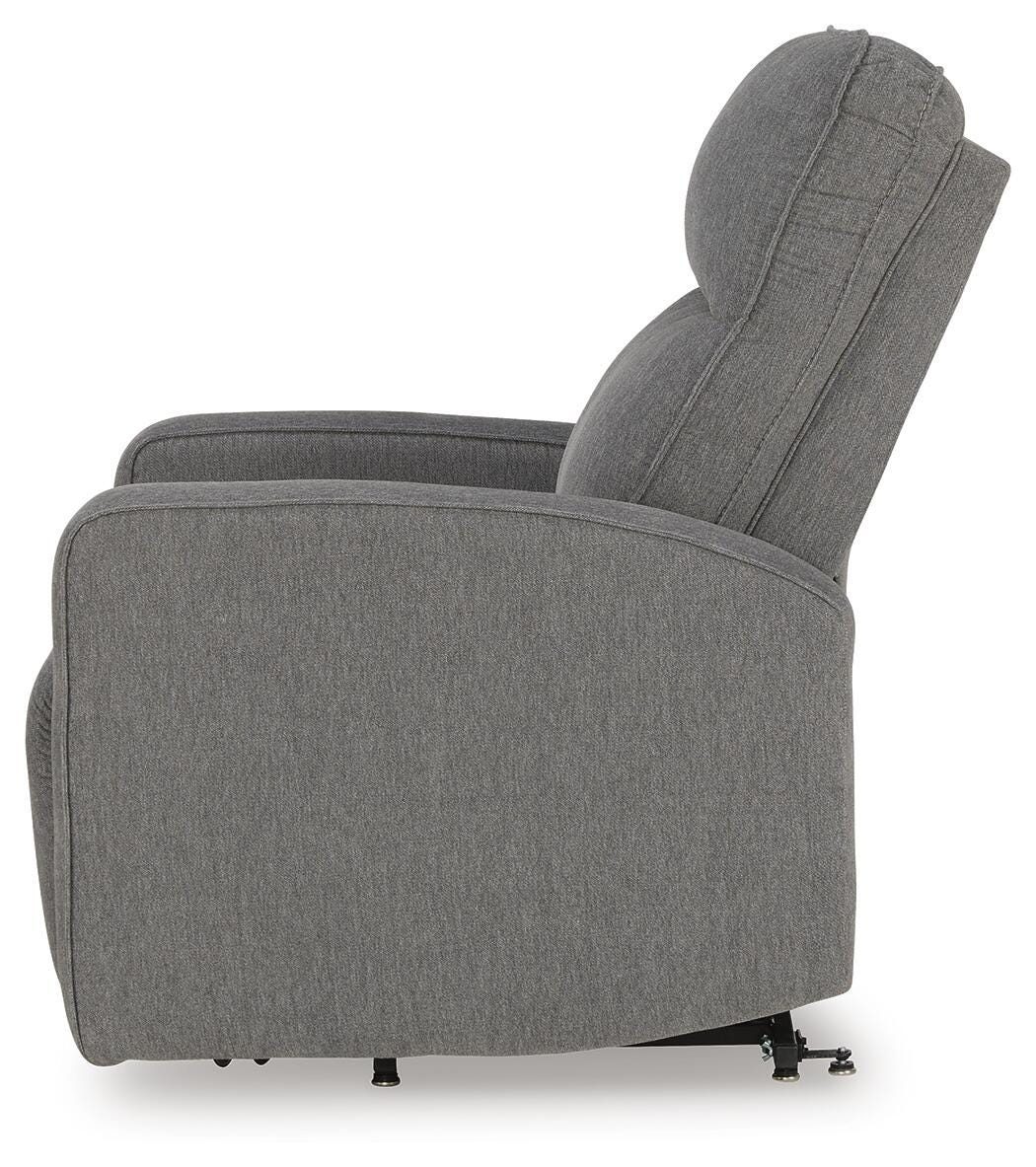 Renzo Power Lift Recliner in Gray