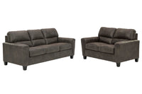 Corren Sofa and Loveseat in Smoke