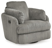 Selkie Swivel Glider Recliner in Fog