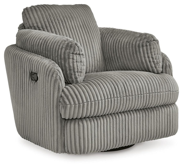 Selkie Swivel Glider Recliner in Fog