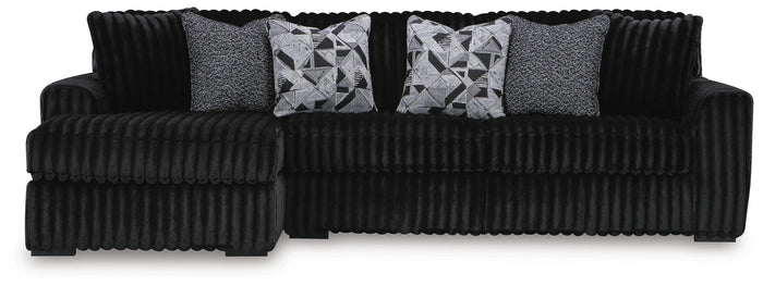 Winslow 2-Piece Sectional Sofa with Chaise in Onyx