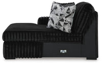 Winslow 4-Piece Sectional and Ottoman in Onyx