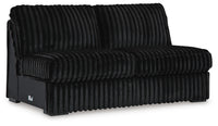 Winslow 4-Piece Sectional and Ottoman in Onyx