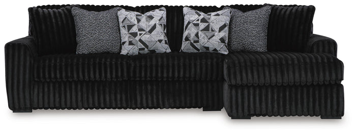 Winslow 2-Piece Sectional Sofa with Chaise in Onyx II