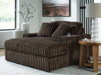 Winslow Oversized Chaise in Chocolate
