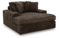 Winslow Oversized Chaise in Chocolate