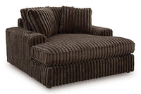 Winslow Oversized Chaise in Chocolate