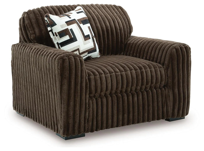 Winslow Oversized Chair in Chocolate