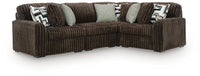 Winslow 4-Piece Sectional in Chocolate