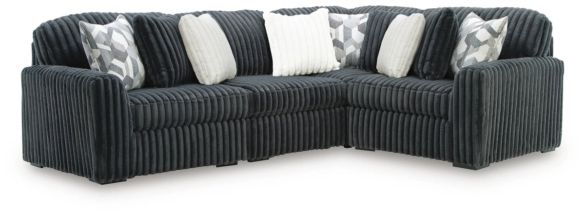 Winslow 4-Piece Sectional in Gunmetal II