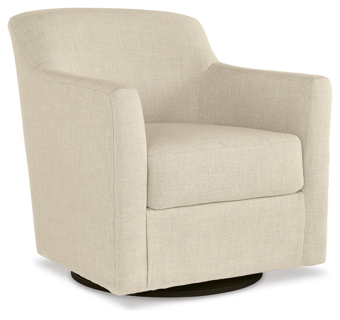 Harlow Swivel Accent Chair in Linen